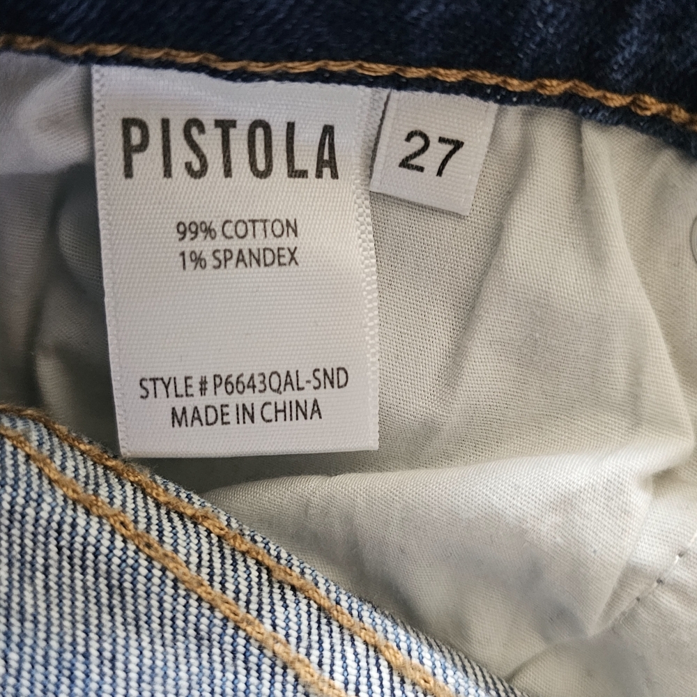 PISTOLA Cara Blue  High Rise Vintage Ankle Skinny Jeans Size 27 - Picture 12 of 13